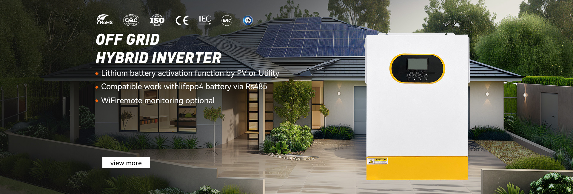 качество С инвертора решетки гибридного солнечного завод