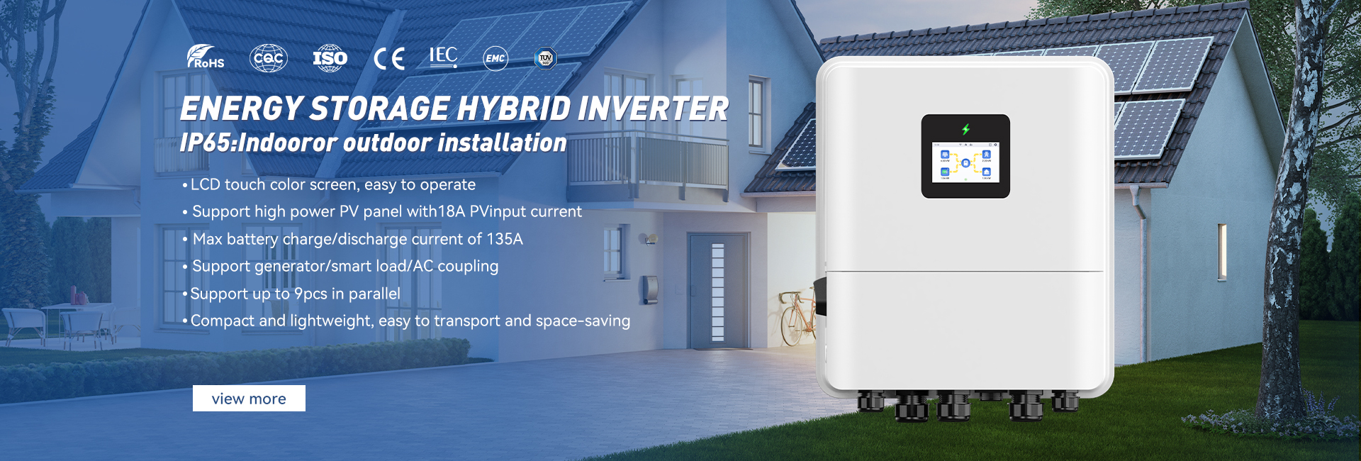 качество С инвертора решетки гибридного солнечного завод