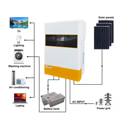 230VAC 6.2kw Гибридный солнечный инвертор с контроллером MPPT и выходом чистой синусовой волны 48V