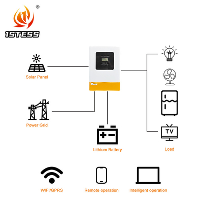 12 кг Гибридный солнечный инвертор 48В 6.2КВт On Grid Off Grid MPPT тип инвертора