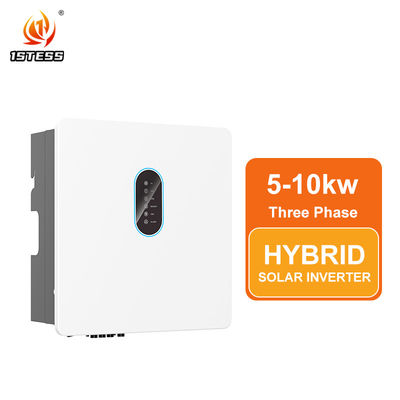 IP65 однофазный 5kw 6kw 8kw 10kw гибридный солнечный инвертор высокое напряжение 250V-600V Чистая синусовая волна MPPT Включение / выключение солнечного инвертора сети