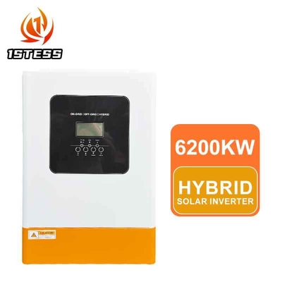 6.2KW Включенный и выключенный инвертор 48VDC Высокое напряжение MPPT Чистая синусная волна с отсоединяемым покрытием пыли