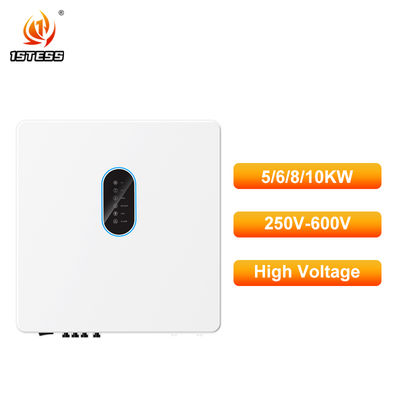 Гибридный солнечный инвертор с выходом чистой синусоиды, трехфазный, для работы в сети и автономно, MPPT, IP65, 250В-600В, 5 кВт, 6 кВт, 8 кВт, 10 кВт, с защитой от образования «острова»