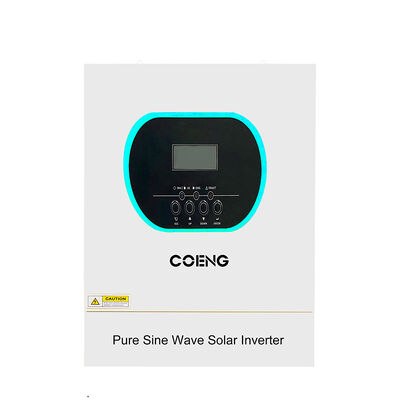 Гибридный солнечный инвертор с однофазным питанием 48В 5,5 кВт 6,2 кВт Чистая синусная волна с защитой от перегрузки и встроенным MPPT