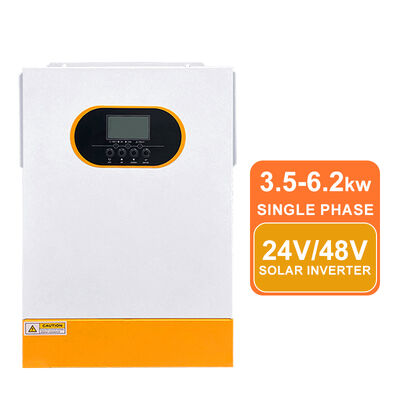 5.5KW 6.2KW 48V Солнечный инвертор Чистая синусная волна MPPT 500Vdc Высоковольтный вход однофазный отключенный от сети с активацией литиевой батареи